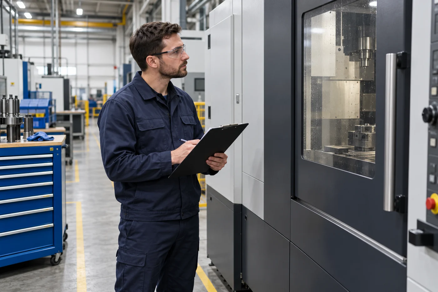 Maintenance planning beside enclosed equipment